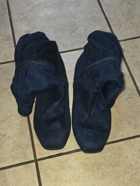 Suede Mid Calf Boots